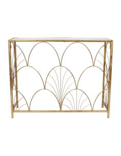 CONSOLA METAL RAGNAR ORO 100*30*80 CM