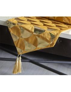 CAMINO DECORADO MOSTAZA/ORO 30X180 CMS